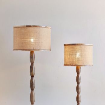 Darat Mango Wood & Jute Lampshade