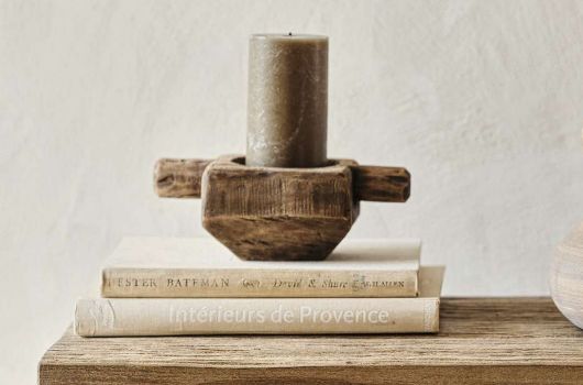 Apu Reclaimed Wood Candle Holder