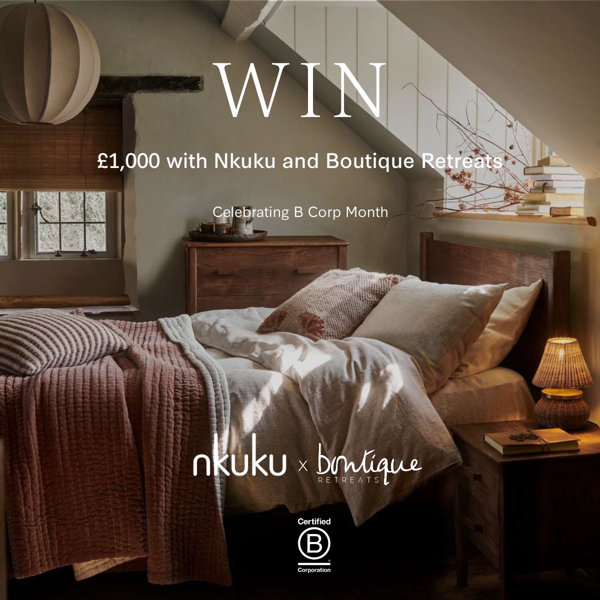 Win £1,000 with Nkuku and Boutique Retreats