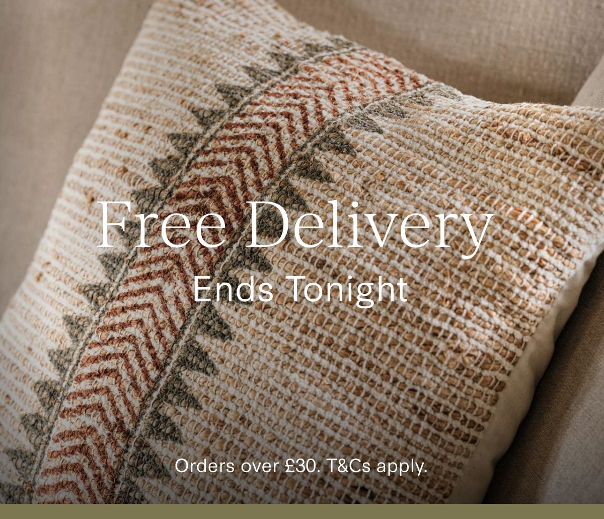 Free Delivery Ends Tonight