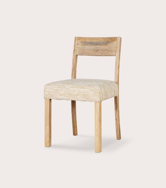Zoha Cotton & Jute Upholstered Dining Chair