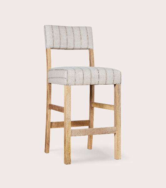 Nidhi Linen Upholstered Counter Chair