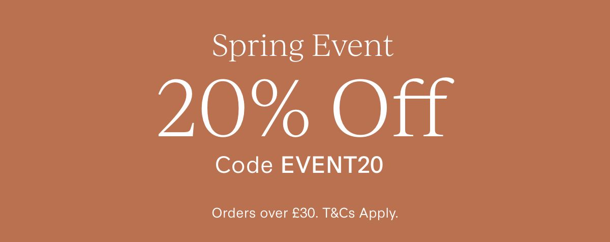 Spring Event 20% Off