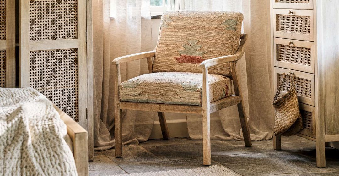 Kavya Kilm Occasional Armchair