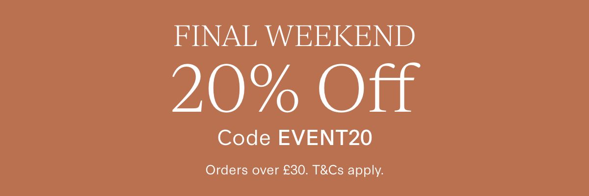 Spring Event 20% Off Ends Soon