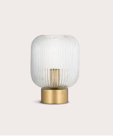 Rizal Fluted Glass Bedside Table Lamp