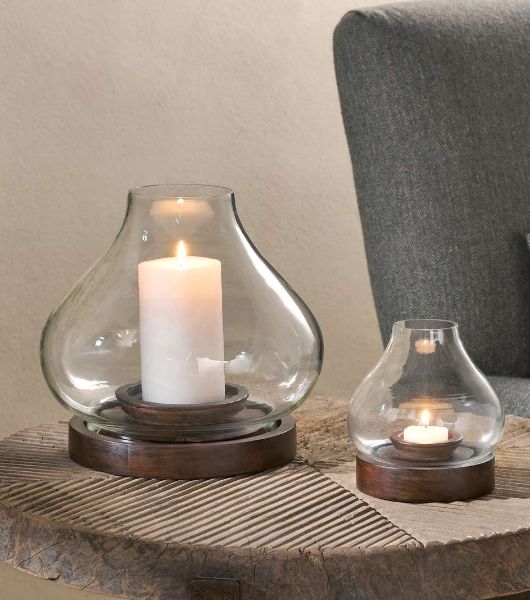 Naryla Mango Wood Lantern