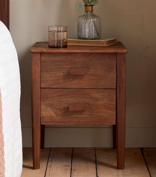 Anbu Acacia Bedside Table