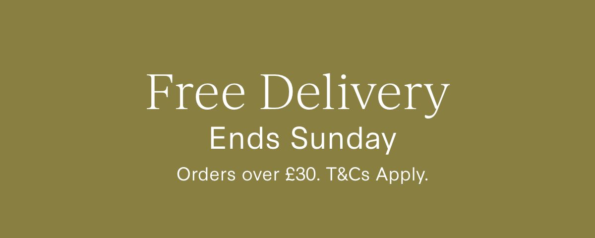 Free Delivery Ends Sunday