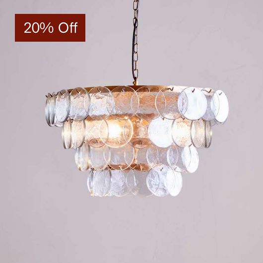 Kagitha Recycled Glass Chandelier