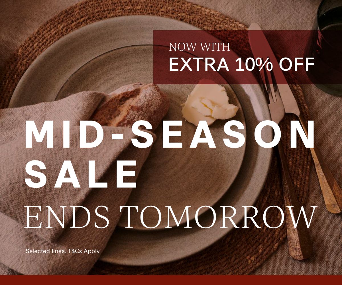 Mid-Season Sale Up to 50% Off Ends Tomorrow