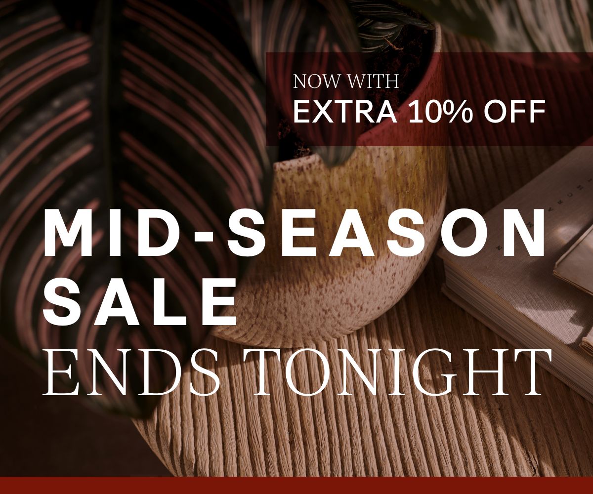 Mid-Season Sale Up to 50% Off Ends Tonight