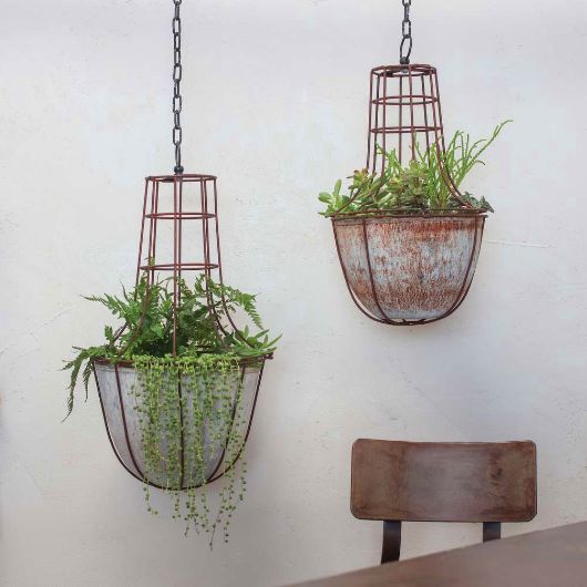 Abari Caged Hanging Planter