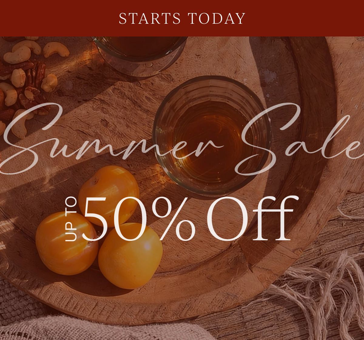Summer Sale Up to 50% Off