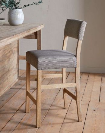 Nadeeka Linen Upholstered Counter Chair