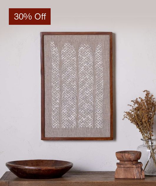 Samaya Hand Stitched Wall Art