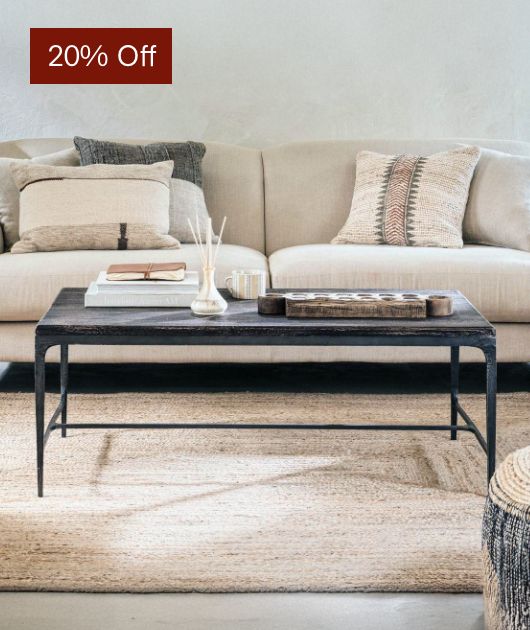Sita Reclaimed Wood & Iron Coffee Table
