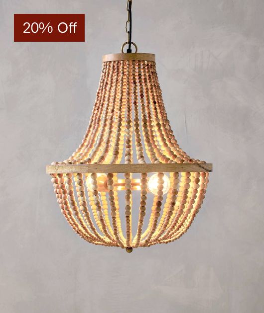 Neela Mango Wood Pendant