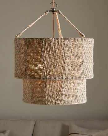 Thimba Woven Jute Chandelier