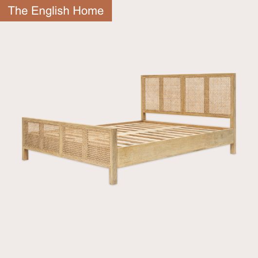 Saharsa Cane & Mango Wood Bed