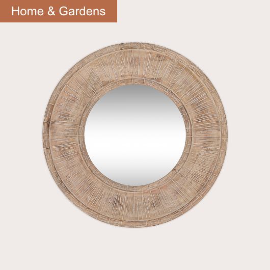 Itwa Mango Wood Carved Mirror