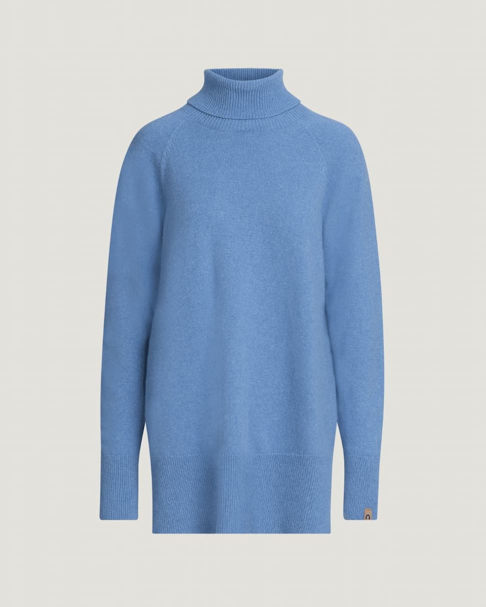 Tunturi merinoneule, taivaansininen. Valmistettu Suomessa.