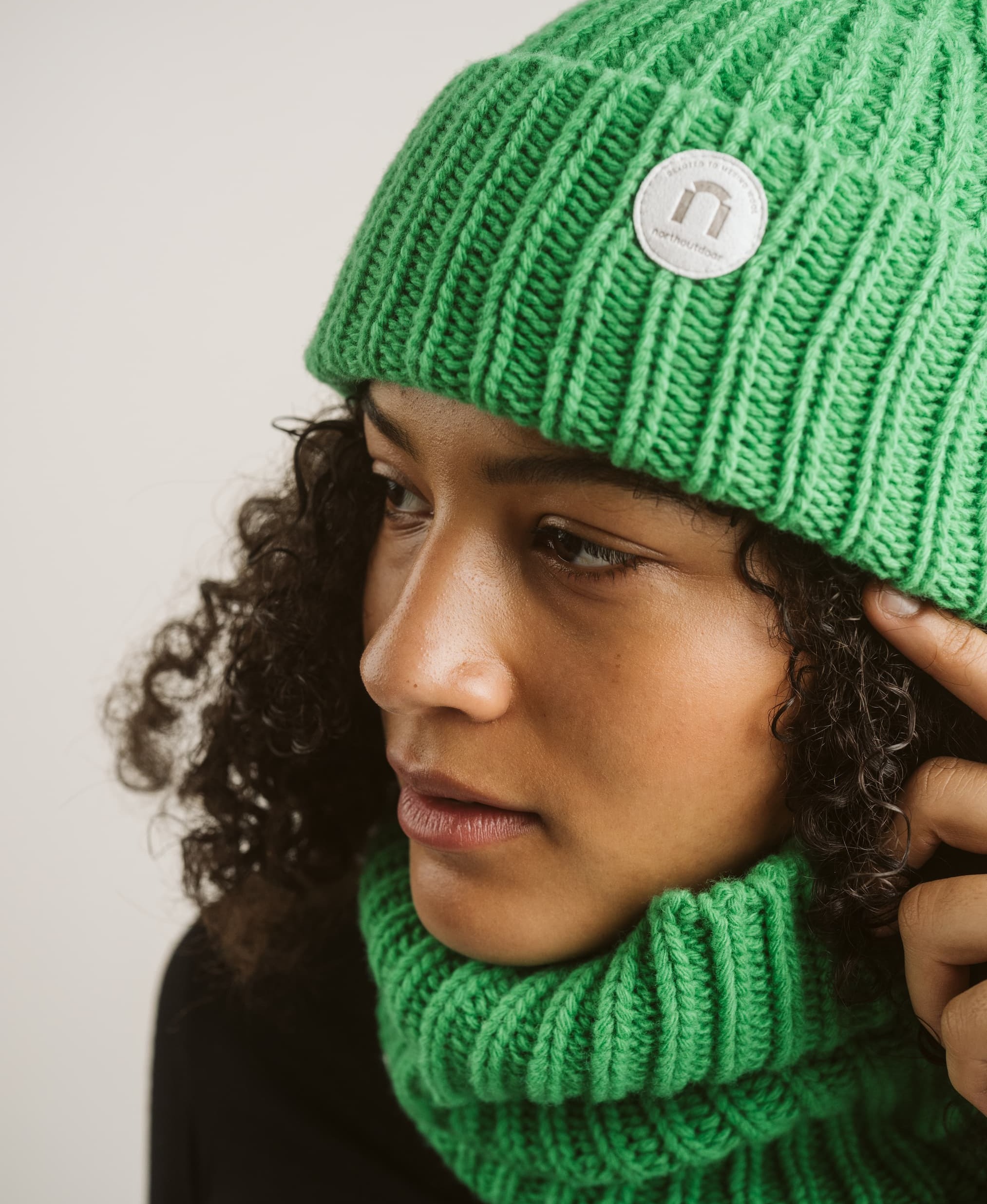 Kaisla merinovillapipo, omenanvihreä. Valmistettu Suomessa.