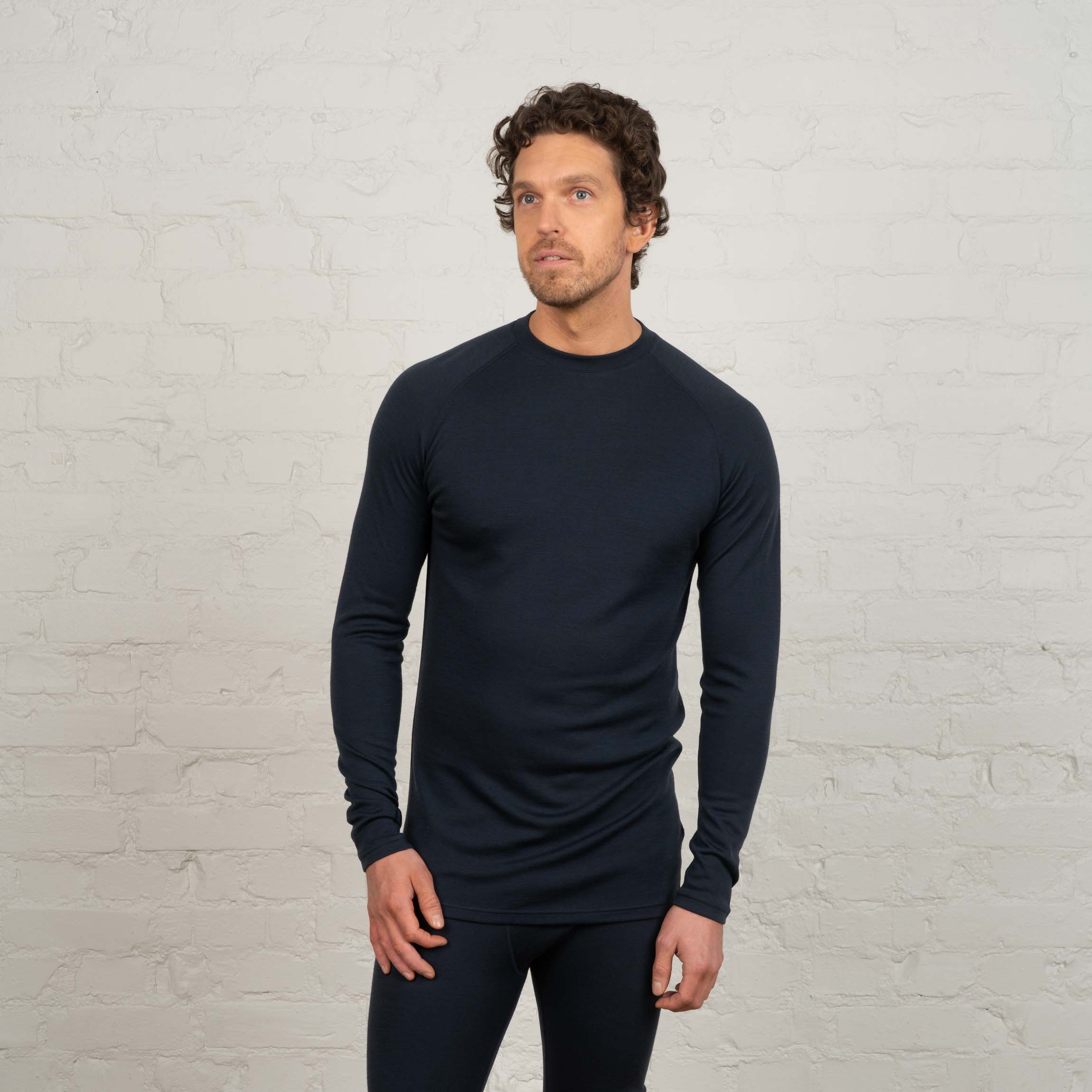 Image of Sensitive 225 miesten aluskerroksen merinopaita - indigonsininen