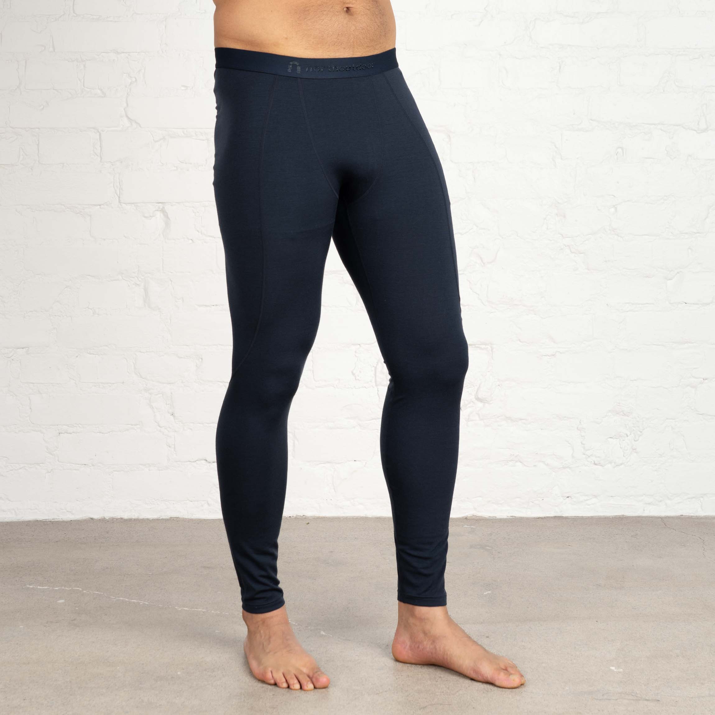 Image of Motion 150 miesten aluskerroksen merinohousut - indigonsininen