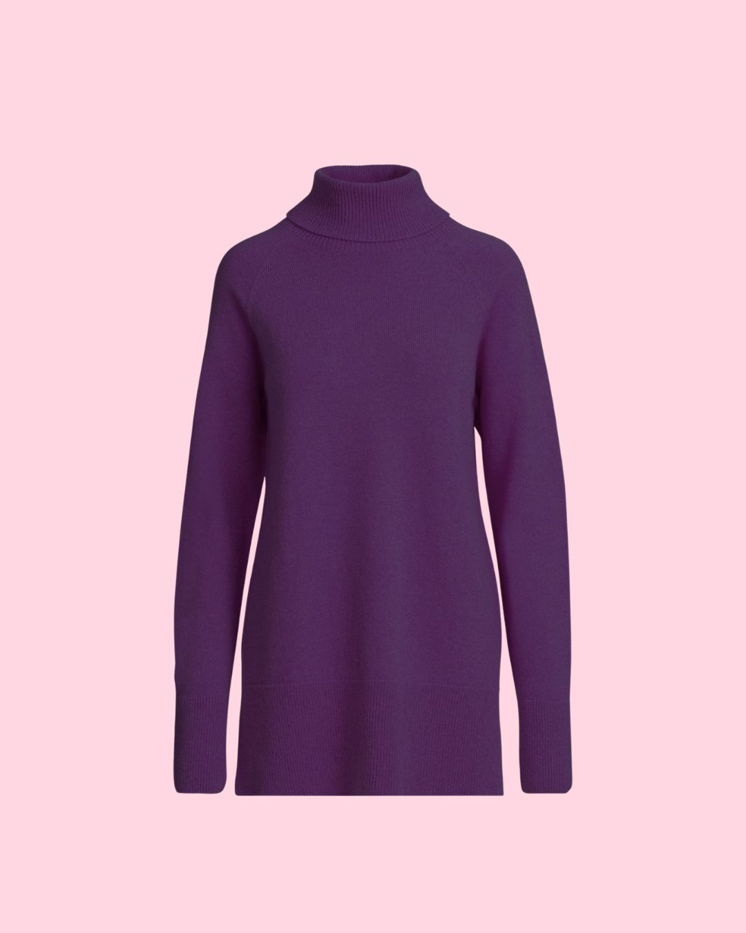 Tunturi naisten merinoneulepusero - pehmeä violetti