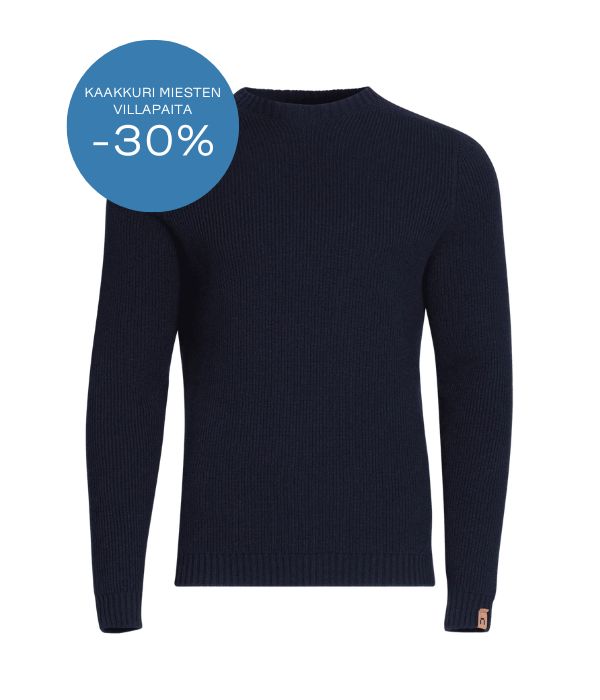 an image of a sweater with a blue label on it