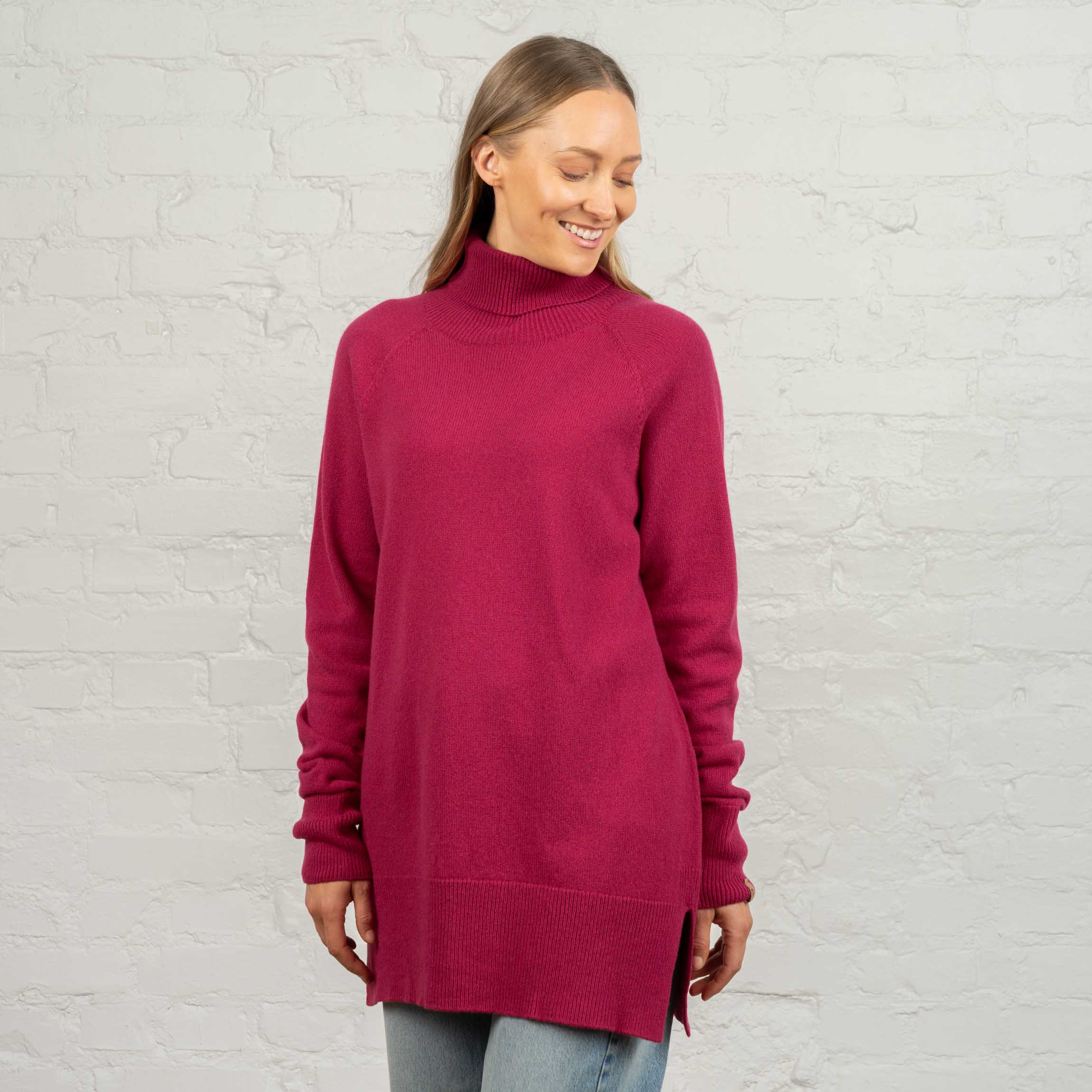 Image of Tunturi naisten merinoneulepusero - sorbetti