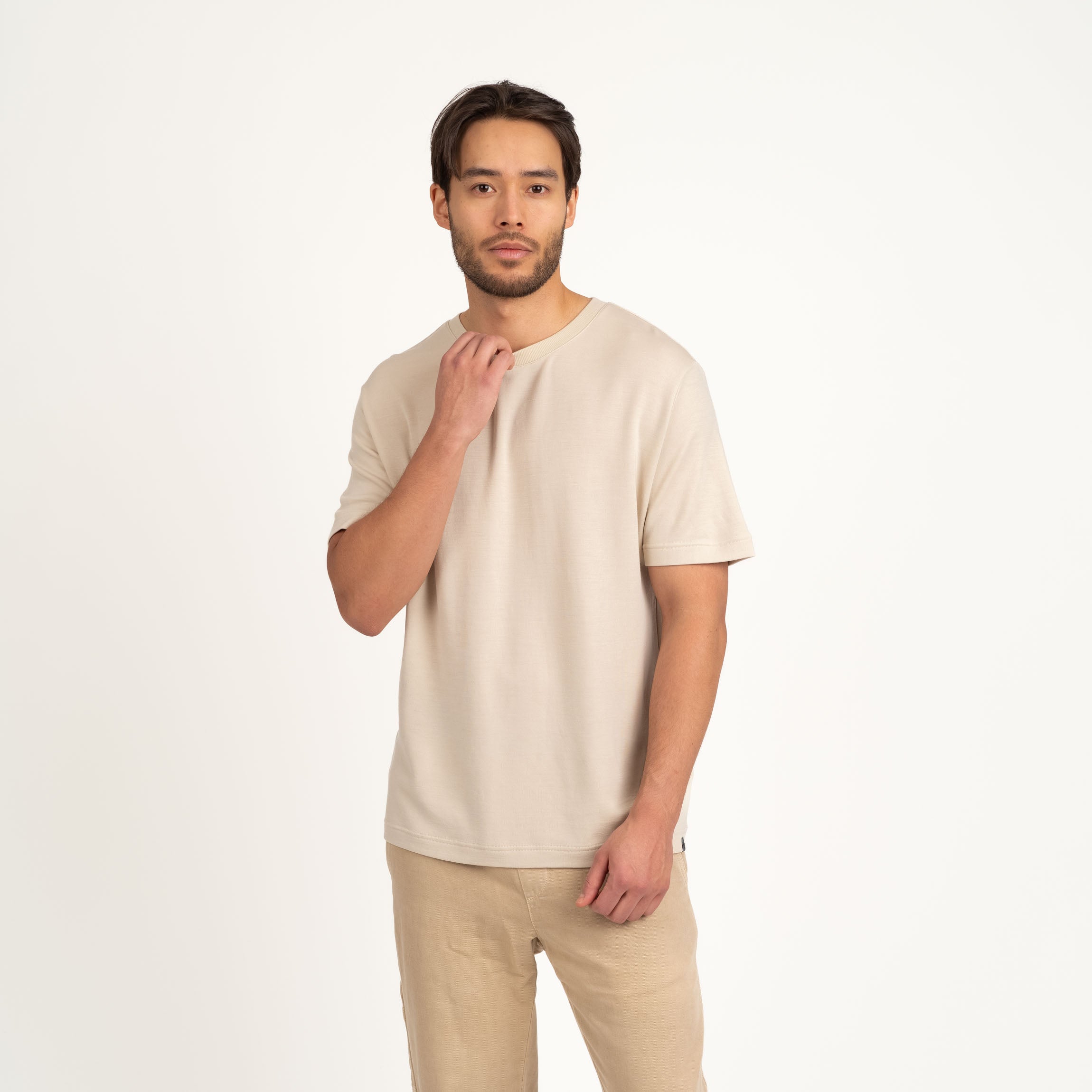 Image of All Day 260 miesten merino t-paita Kane - manteli