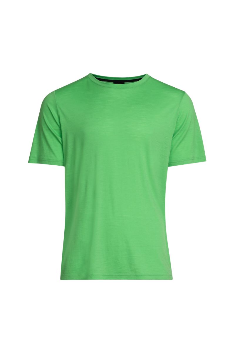 green merino wool t-shirt for men