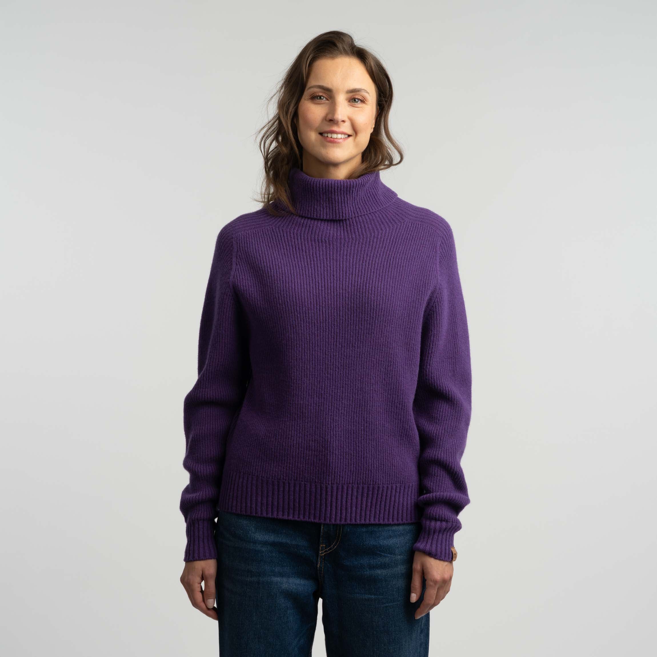 Image of Kieppi naisten merinovillapaita - pehmeä violetti