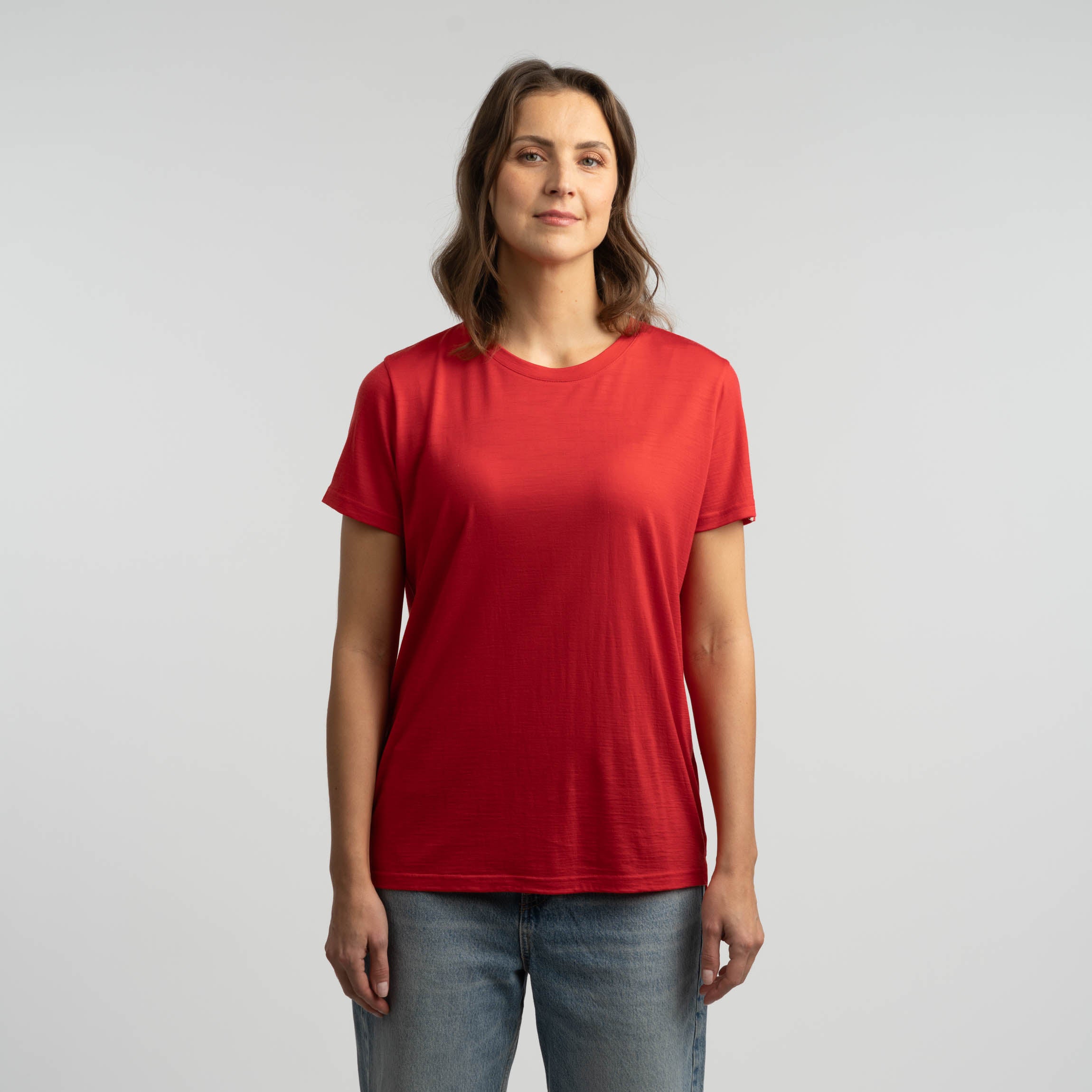 Image of Lisa merino T-paita W - unikonpunainen