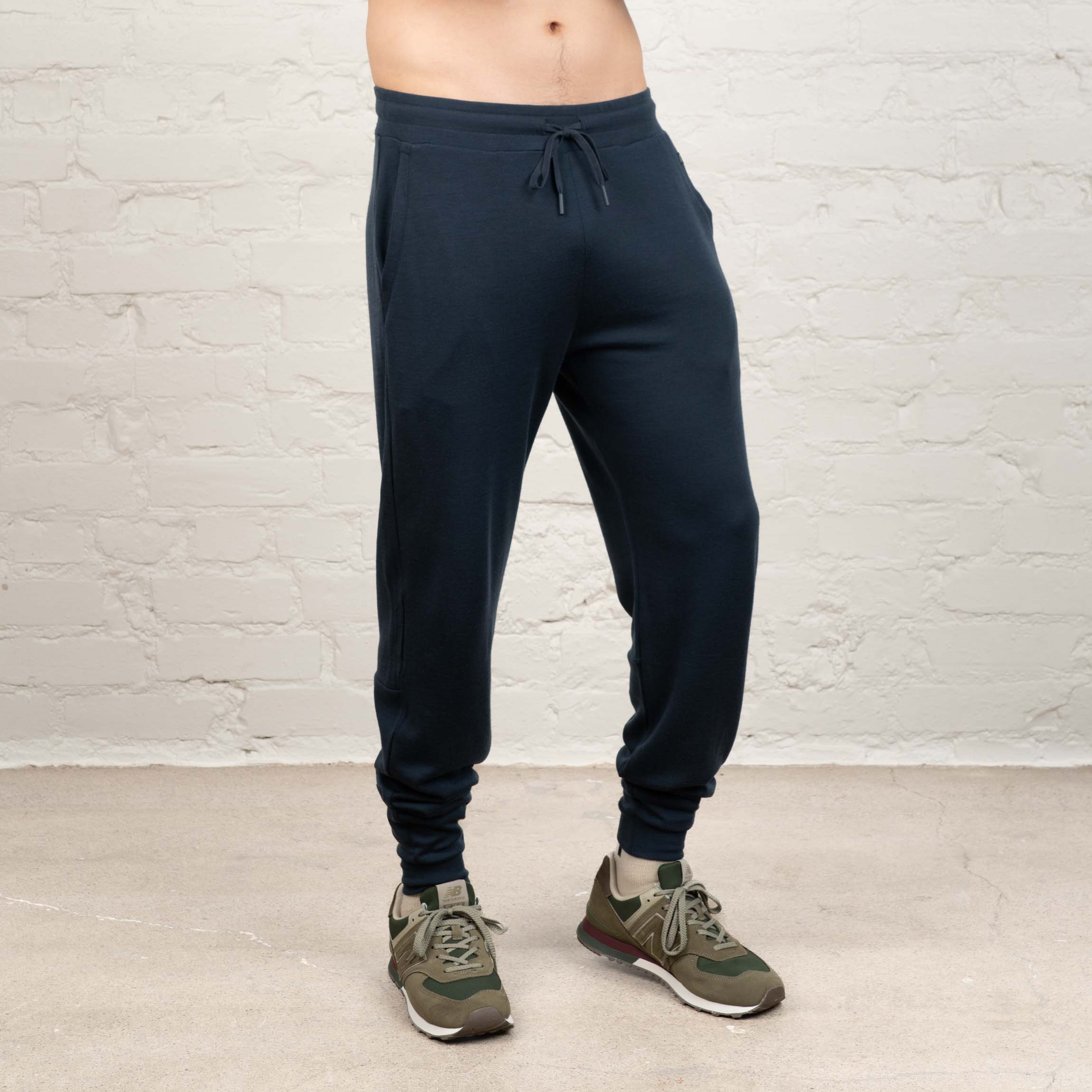 Image of Amos merinohousut M - indigonsininen