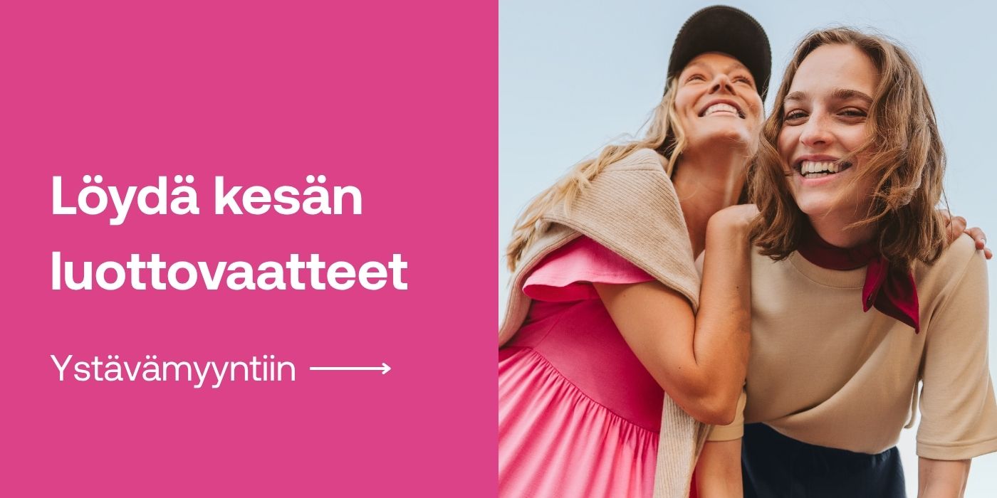 Löydä kesän luottovaatteet. Kuva naisista merinovillavaatteet päällä.