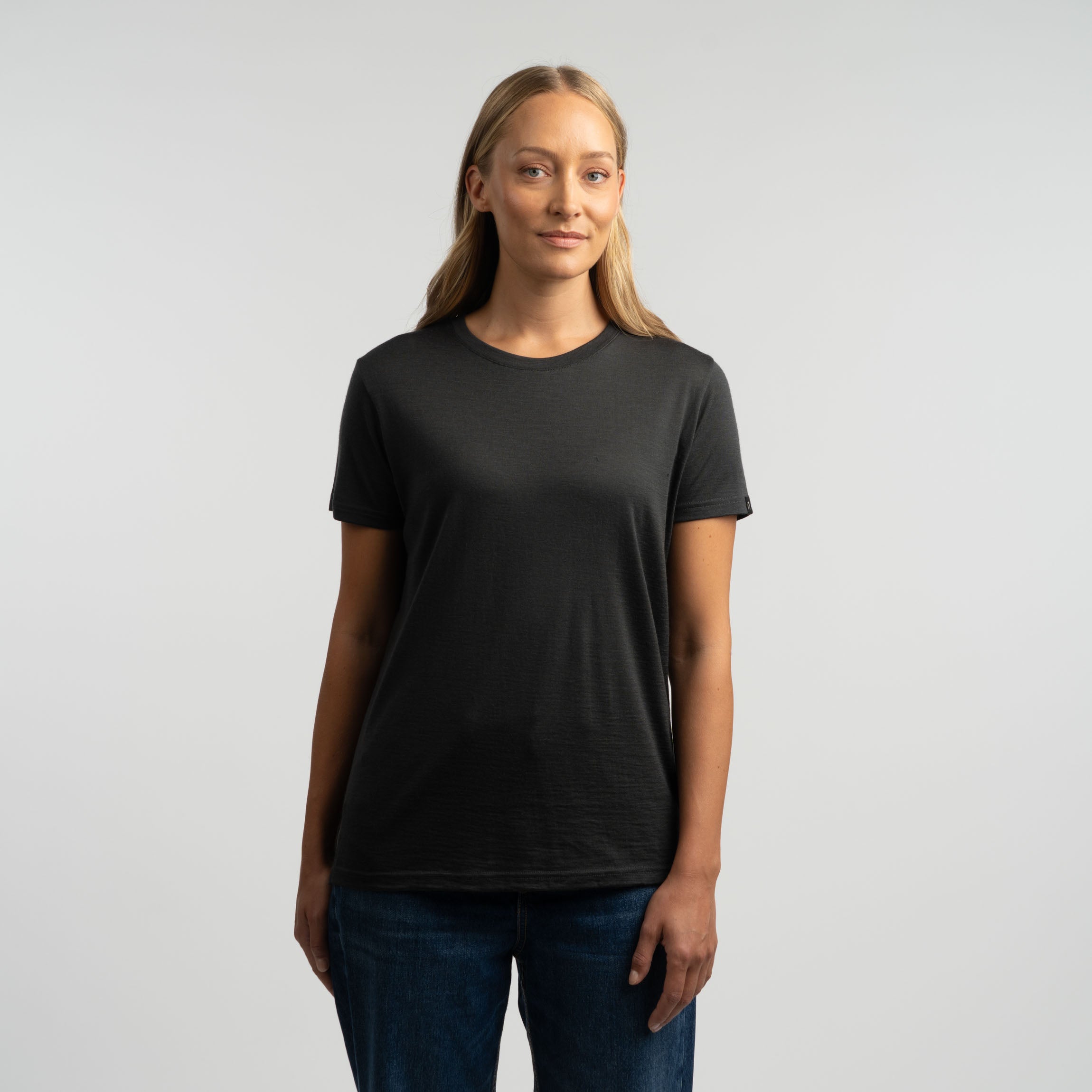 Image of Lisa merino T-paita W - graniitinharmaa