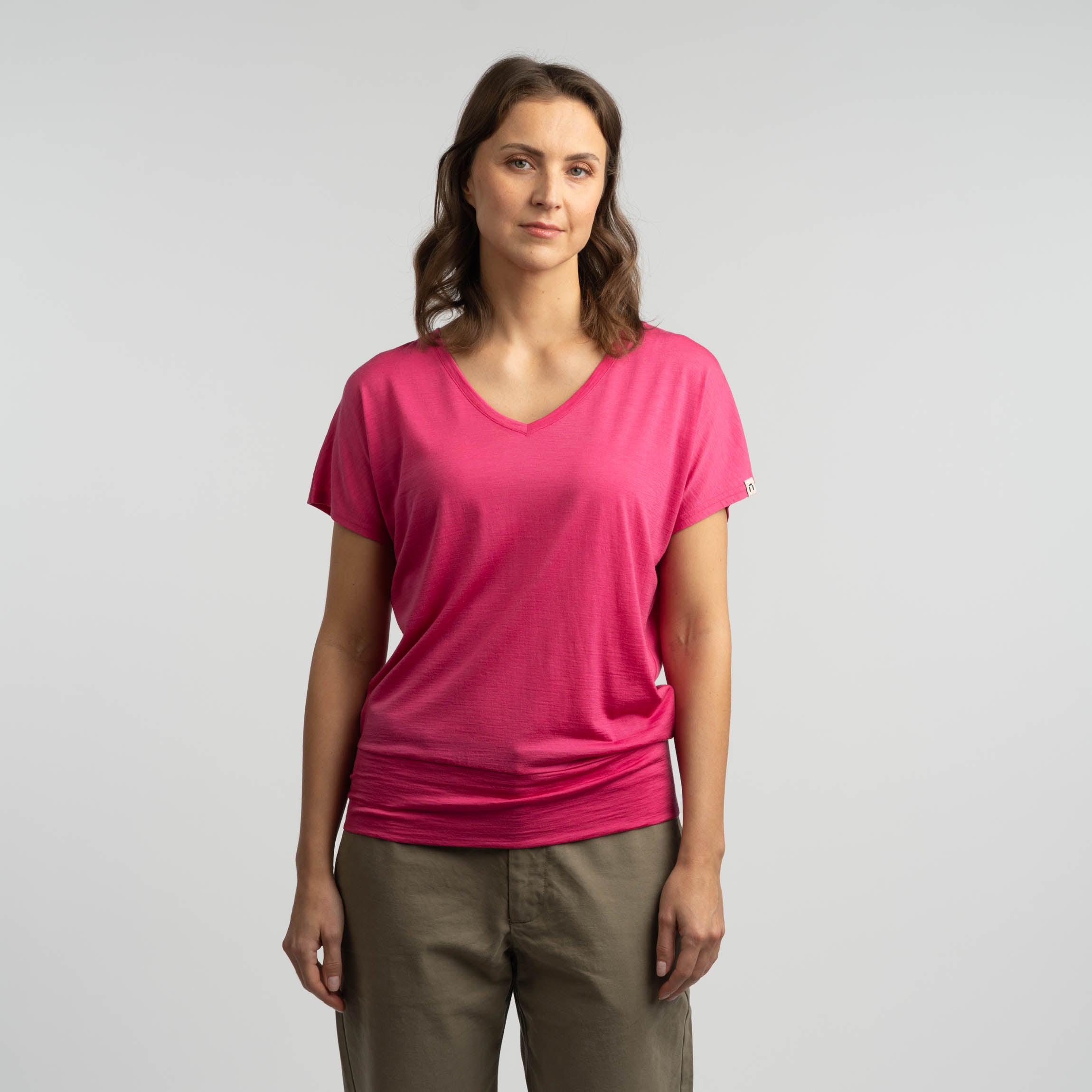 Image of Eva merino T-paita W - pinkki