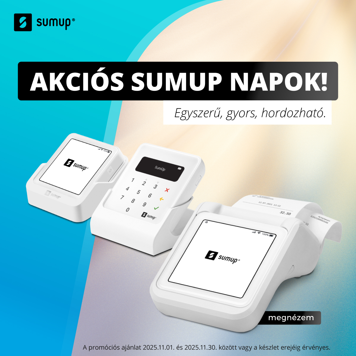Akciós SumUp napok – szerezd be kártyaolvasód kedvezménnyel!