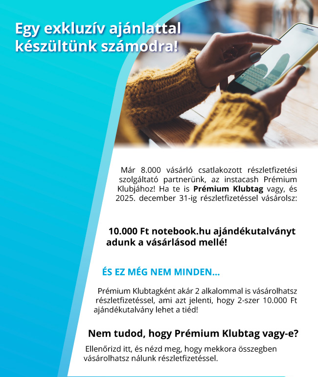 Exkluzív Instacash ajánlat – 10.000 Ft ajándékutalvány vár rád! 