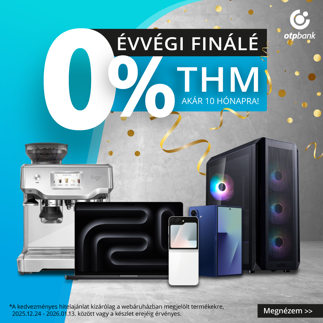 Évvégi finálé – vásárolj most 0% THM-mel akár 10 hónapra! 