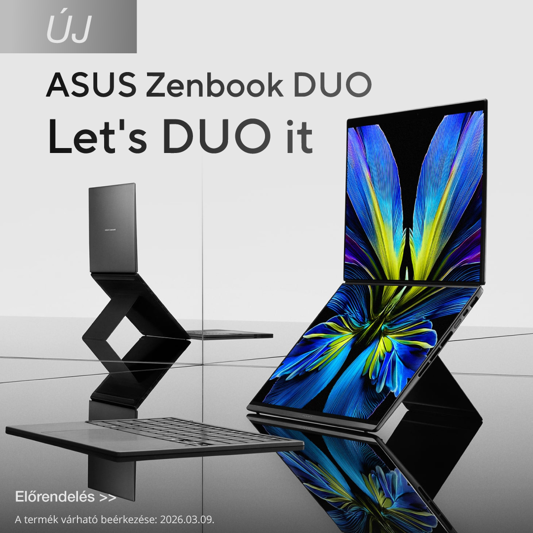 ASUS Zenbook DUO kétkijelzős notebook