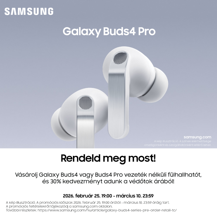 Galaxy Buds4 Pro vezeték nélküli fülhallgató