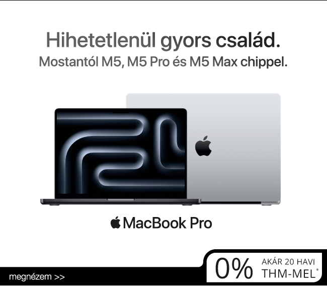 MacBook Pro M5 – hihetetlen teljesítmény