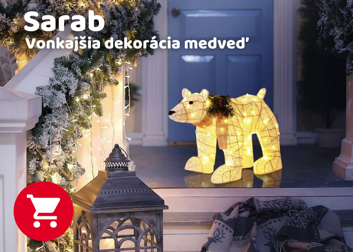 sarab vonkajsia dekoracia medved