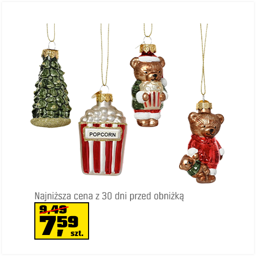 Zawieszka szklana, mix