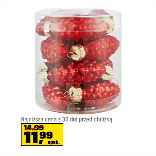 Bombki szklane szyszki