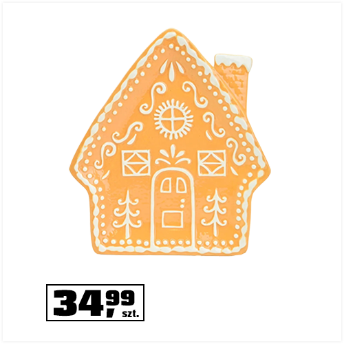 Talerz ceramiczny Piernikowy domek